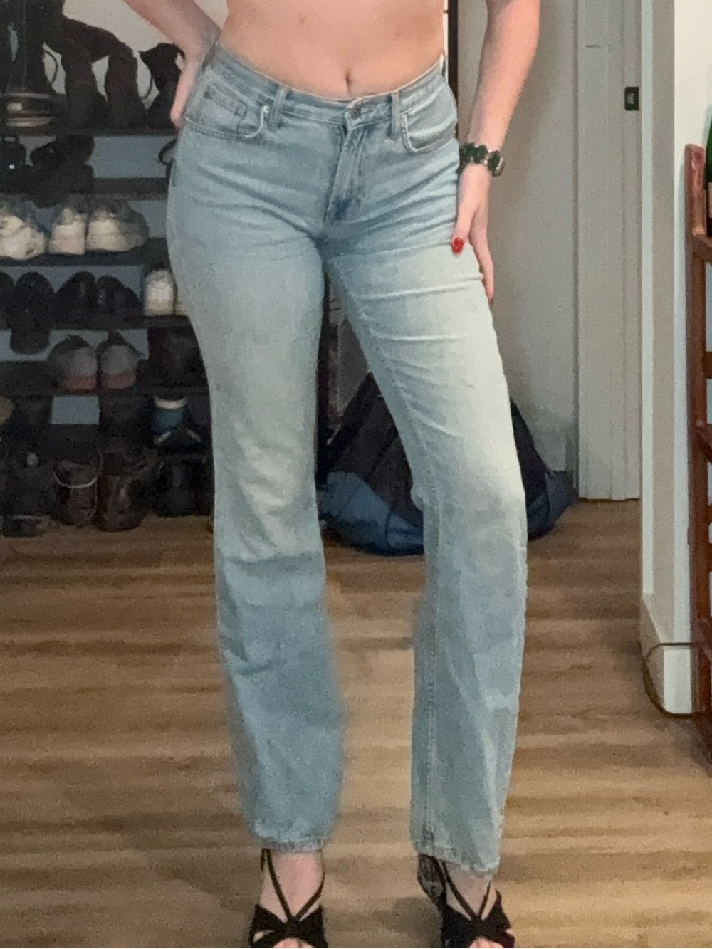 90s bootcut BDG Light Blue Jeans for Women
